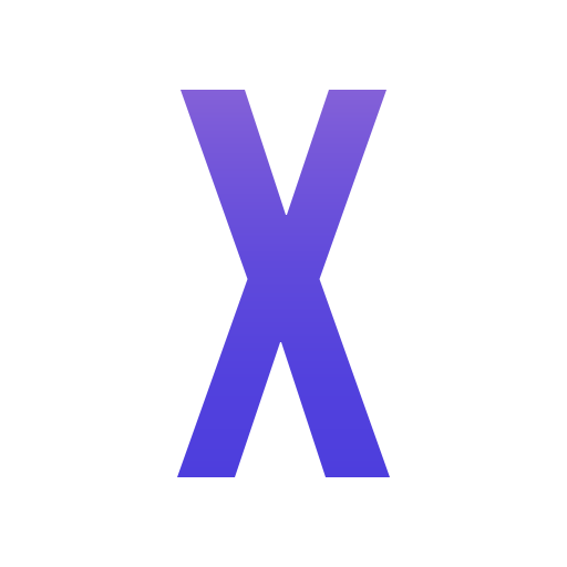litera x Generic gradient fill ikona