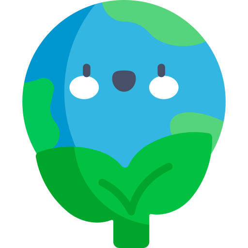 Mother Earth Day Kawaii Flat icono