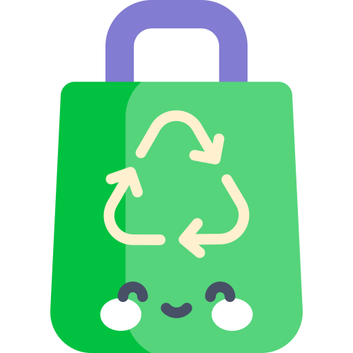 recyceln Kawaii Flat icon