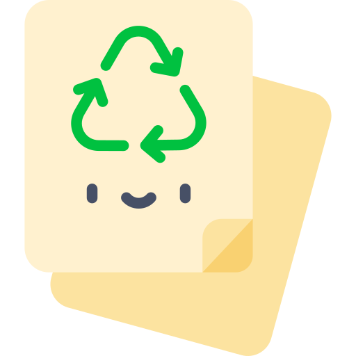 papel Kawaii Flat icono