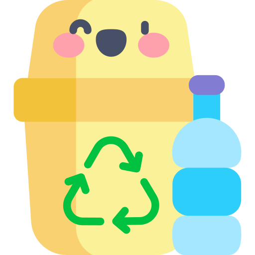 recyclen Kawaii Flat icoon
