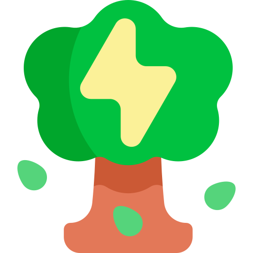 drzewo Kawaii Flat ikona