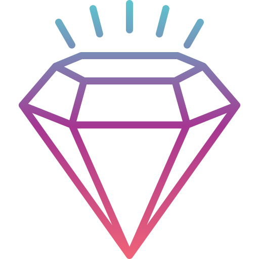 diamante Generic gradient outline Ícone
