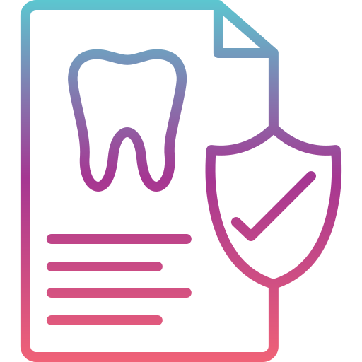 歯科保険 Generic gradient outline icon