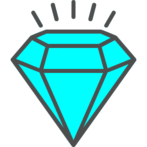 Diamond Generic color lineal-color icon