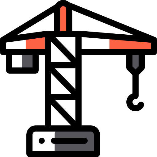 タワークレーン Detailed Rounded Color Omission icon