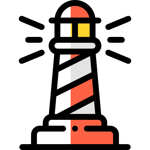 灯台 Detailed Rounded Color Omission icon
