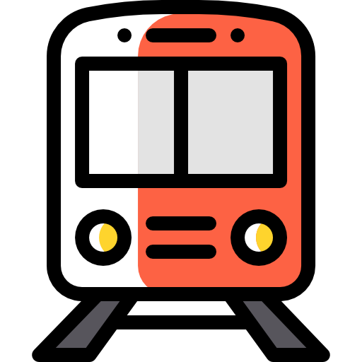 pociąg Detailed Rounded Color Omission ikona