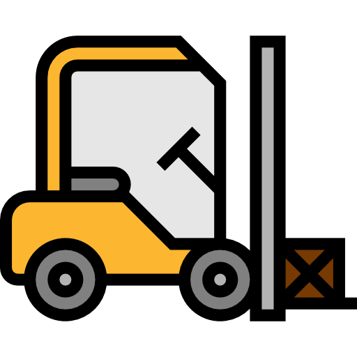 Forklift mynamepong Lineal Color icon