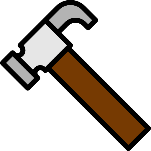 hammer mynamepong Lineal Color icon
