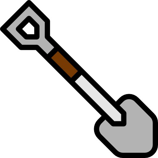 Shovel mynamepong Lineal Color icon
