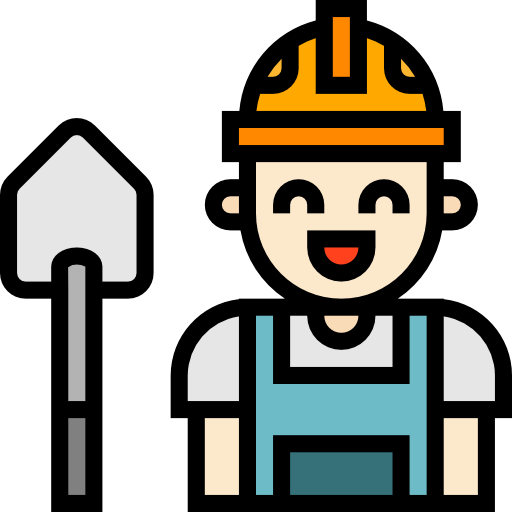 Worker mynamepong Lineal Color icon