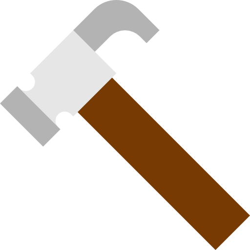 Hammer mynamepong Flat icon