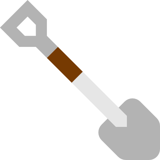 Shovel mynamepong Flat icon