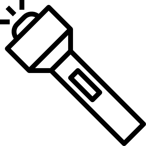 Flashlight mynamepong Lineal icon