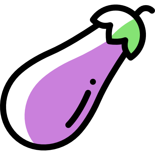 aubergine Detailed Rounded Color Omission icon