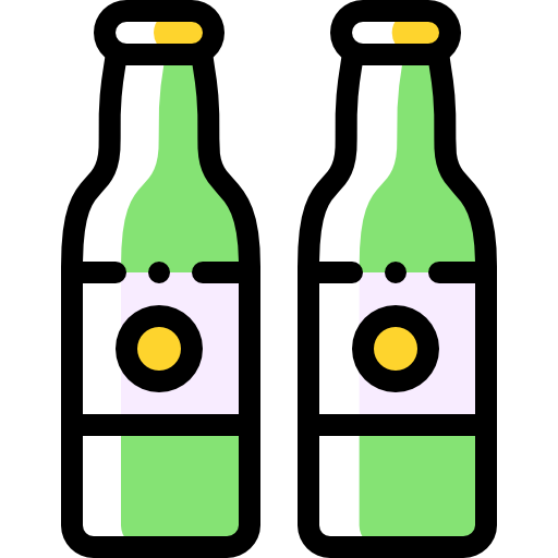 bottiglia di birra Detailed Rounded Color Omission icona