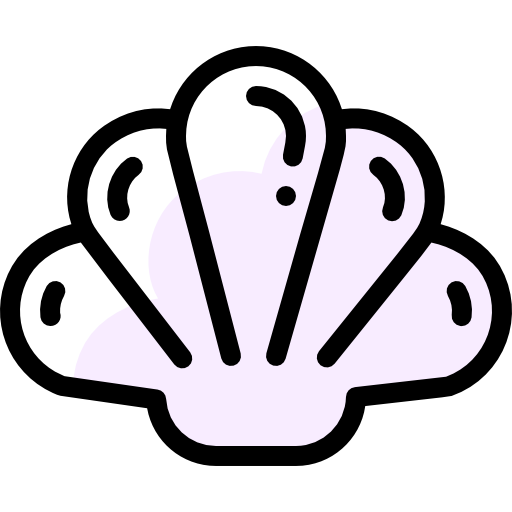 Shellfish Detailed Rounded Color Omission icon