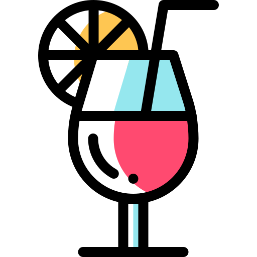 Cocktail Detailed Rounded Color Omission icon