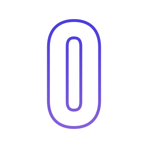 Letter o Generic gradient outline icon