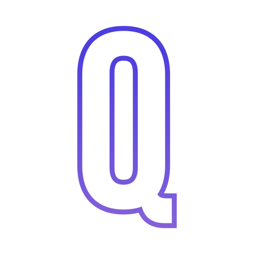 편지 q Generic gradient outline icon