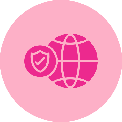 globalne bezpieczeństwo Generic color fill ikona