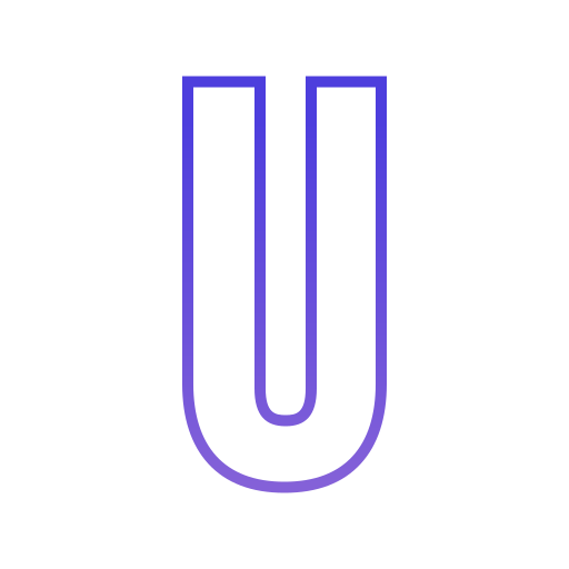 letra u Generic gradient outline icono