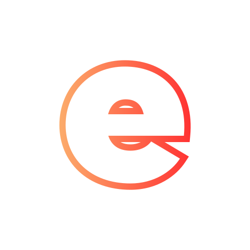 Letter e Generic gradient outline icon