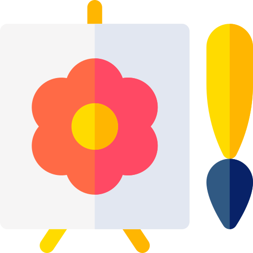 ペインティング Basic Rounded Flat icon