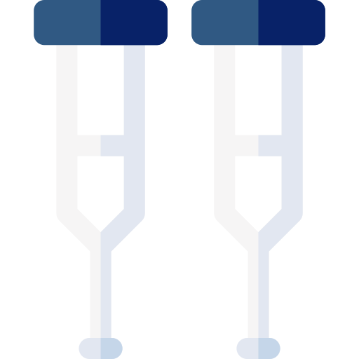 Crutches Basic Rounded Flat icon