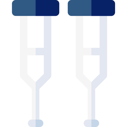 béquilles Basic Rounded Flat Icône