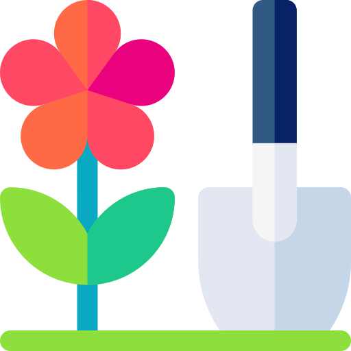 jardinería Basic Rounded Flat icono