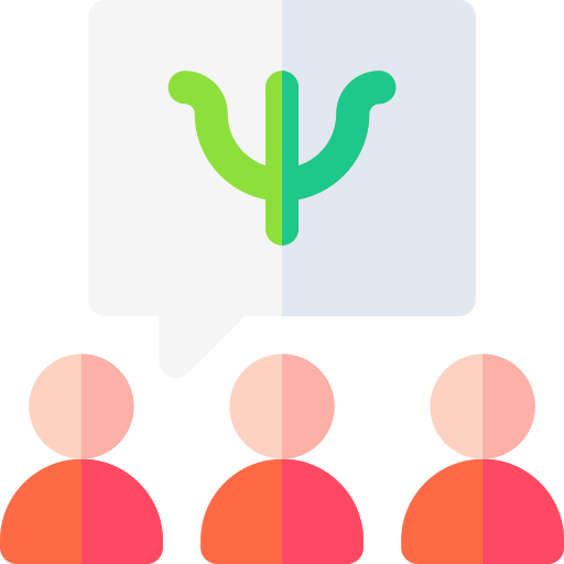 Group therapy Basic Rounded Flat icon