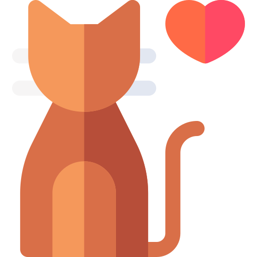 Cat Basic Rounded Flat icon