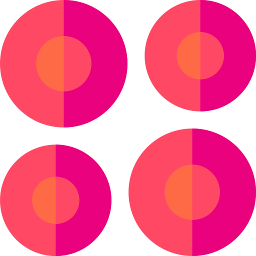 cellules Basic Rounded Flat Icône