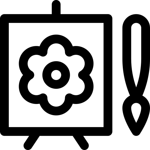 la peinture Basic Rounded Lineal Icône