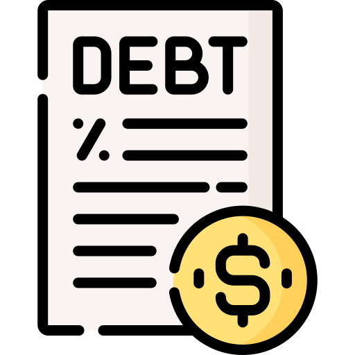 deuda Special Lineal color icono