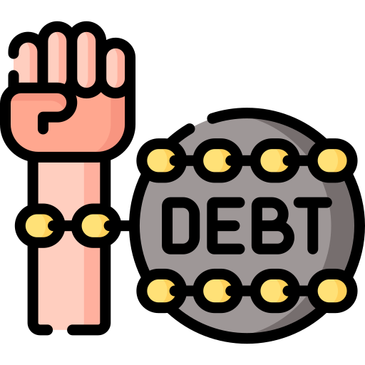 deuda Special Lineal color icono