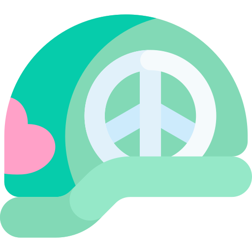 casco Kawaii Flat icono