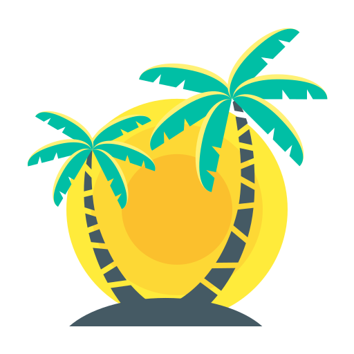 Palm trees Generic color fill icon