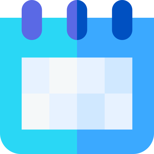 kalendarz Basic Straight Flat ikona