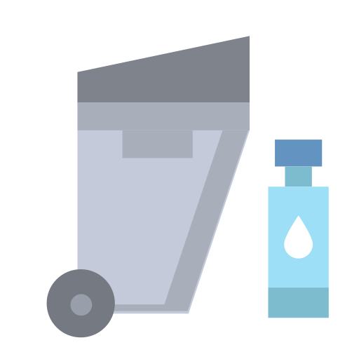 reciclar botella Generic Flat icono
