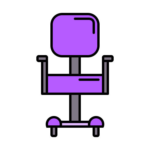 Desk Chair Generic color lineal-color icon