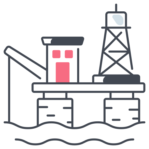 plataforma petrolera Generic color lineal-color icono