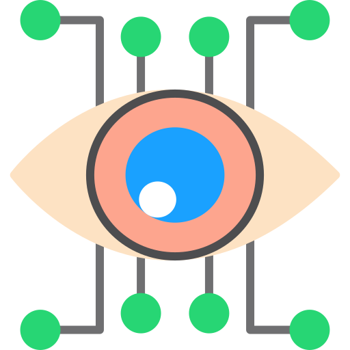 ojo cibernético Generic color fill icono