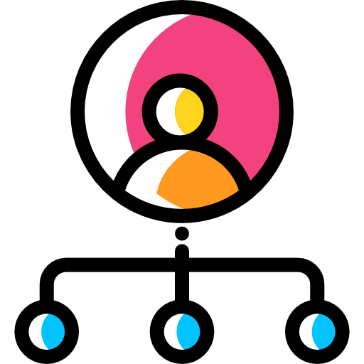 ネットワーキング Detailed Rounded Color Omission icon