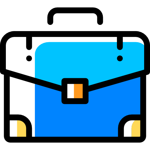 Briefcase Detailed Rounded Color Omission icon