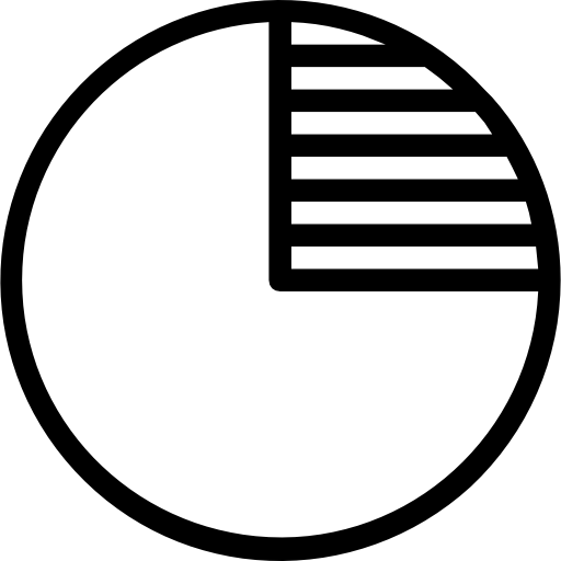 cirkeldiagram Neung Lineal icoon
