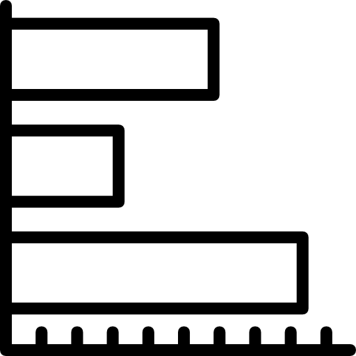wykres słupkowy Neung Lineal ikona