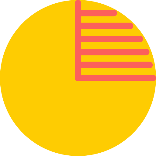 gráfico circular Neung Flat icono